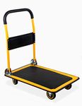 MaxWorks 80876 28.75" x 18.75" x 33" Foldable Platform Truck Push Dolly-330 lb. Weight Capacity-with Swivel Wheels