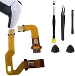 MYPUQIAO 1 Set Microphone Flex Cable Replacement for PS5 V3 3.0 BDM-030 Left and Right Handle Inner Mic Ribbon, Playstation 5 Speaker L R Connector Cable Dualsense Controller with Repair Tool Set(V3)