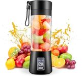 Fast Deal Enterprise Portable 6-Blade Juicer Blender with built-in Jar, Juicer Mixer Bottle,Fruit Juicer Machine,USB Rechargeable Personal Size Juicer Grinder for Juices, Protein & Milk Shakes (380ml)