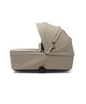 Mamas & Papas Strada Carrycot, Lightweight and Collapsible with Front Release Handle, Detachable Hood, Pebble