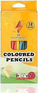 Vignette Stationery Coloured Pencils Oil Base Soft Blendable Non-Toxic Colouring Sketching Drawing Graphic Pencils Kids Adult Teen Student Artist Back To School Essential 12 Pack