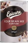 Epicure Four Bean Mix, Chickpeas, Cannellini, Butter & Red Kidney Beans, 400 g (Pack of 1)