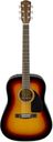 Fender CD-60 Dreadnought V3 DS Acoustic Guitar - Walnut Fretboard - Sunburst, Comes with Free Virtual Lessons