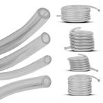 4 Sizes Petrol Fuel Gas Line Pipe Hose Tubing For String Trimmer Chainsaw Blower Lawn Mower and other Power Tools For 2 Cycle Small Engine for Poulan, Craftman (Clear 4PC)