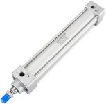 Baomain Pneumatic Air Cylinder SC 63 x 500 PT 3/8, Bore: 2 1/2 inch, Stroke: 20 inch, Screwed Piston Rod Dual Action (1PCS)