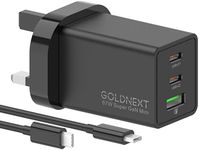 67W USB C Plug, GOLDNEXT PPS 3-Port