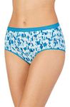 Carole Hochman Womens 5 Pack Midnight Cotton Luxe Briefs - blue - Large