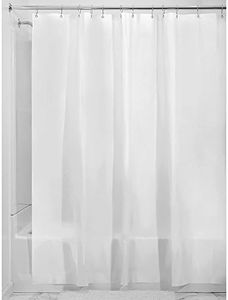 InterDesign Mildew-Free EVA 5.5 Gauge Shower Liner, X-Wide 108 x 72, Frost (15362)