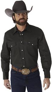 Wrangler MS70519, Camisa de Trabajo para Hombre, Black Forest Green, L