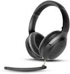 Avantalk Aria 3 - Bluetooth 5.3 Noise-Cancelling Headphones with Mic for Work Calls & Music, Wireless ANC Headset with Detachable Noise Filtering Microphone for PC Computer and Phone