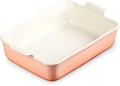 Le Creuset Stoneware Heritage Deep Rectangular Lasagna Dish, 6.75 qt., Peche
