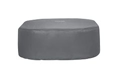 Lay-Z-Spa Small Square Thermal Hot Tub Cover 180cm x 71cm | Up to 40% More Energy Efficient, Water Repellent & UV Resistant, Universal Fit, BW60319, Grey