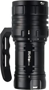 Wurkkos Diving Flashlight DL06 Max 15000 Lumen Scuba Dive Light, 100°Beam Angle Diving Light with 6 LED, IPX8 Waterproof Dive Torch 100m Underwater Flashlight Cold White(6000K)