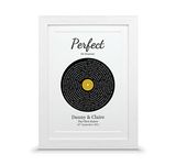 Personalised song lyrics gift | Vinyl record print