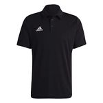 adidas Men's Entrada 22 Polo Shirt, Black, XL