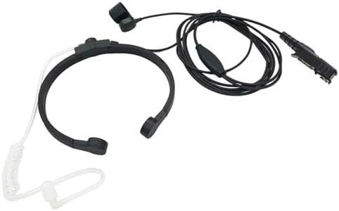 stdgove Throat Mic Headset Tactical Neck Bone Conduction Acoustic Earpiece for Motorola XPR3300E XPR3500E XPR 3300 3500 3300e 3500e Walkie Talkies