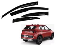 Jeet Enterprises Car Side Window Door Visor Rain Guard ABS Flexible Plastic Non Breakable for New Venue 2022 Onwards
