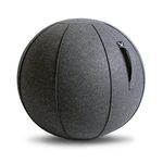 Vivora Luno - Sitting Ball Chair for Office, Dorm, and Home, Lightweight Self-Standing Ergonomic Posture Activating Exercise Ball Solution with Handle & Cover, Classroom & Yoga