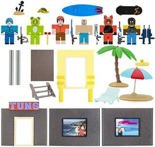 Roblox ROB0599 Action Collection-Arsenal: Operation Beach Day Deluxe Playset [Includes Exclusive Virtual Item]