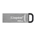 Kingston DataTraveler Kyson USB 3.2 Gen 1 Flash Drive 32GB - Stylish Capless Metal Case