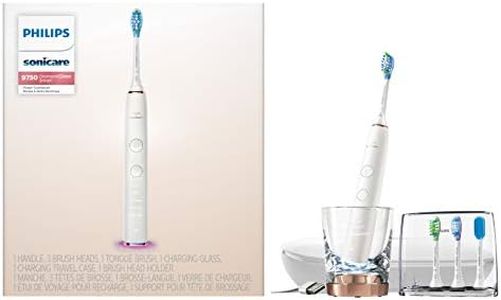 Philips Sonicare Diamondclean Smart 9750 Rechargeable Electric Toothbrush, Rose Gold HX9924/65