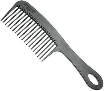 Chicago Comb Model 8 Carbon Fiber, Made in USA, Anti-static, Detangling & Shower comb, adds Lift & Volume, 8.5 inches (21.5 cm) long