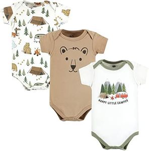 Hudson Baby Baby Cotton Bodysuits, Little Camper