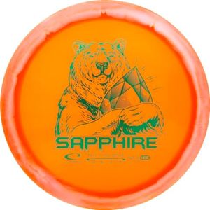 Latitude 64 Opto Ice Orbit Sapphire Disc Golf Distance Driver | Easy to Throw, Beginner Friendly Distance Driver Disc Golf Frisbee | Beautiful, Durable Premium Plastic | 160g & Under | Orange