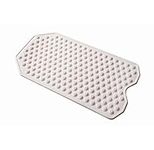 The Original Refinished Bathtub Mat - No Suction Cup Bath Mat, Designed for Textured and Refinished Bathtubs Made of Rubber Not Cheap Plastic, Great for Children and Elderly (White)