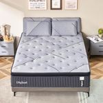 Queen Mattress, DIGLANT 14Inch Gel Memory Foam & 7-Zone Pocket Spring Queen Size Mattress, Medium Plush Hybrid Mattress in Box for Motion Isolation,Cooling Sleep and Pressure Relief,CertiPUR-US, 60*80