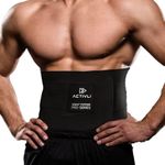 ACTIVLI Waist Trainers for Women Weight Loss- A Perfect Stretchable and Breathable Sweat Bands for Stomach (Black, L-XL)…