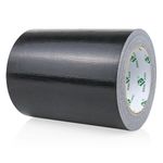 BOMEI PACK Black Wide Duct Tape 6Inch, Waterproof Strong Tape Gris Residue Free for Crafts and Repair, 1Roll 8.3Mil x 30yds