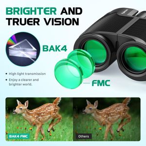 Kylietech 12x25 Compact Binoculars – Lightweight, High Power