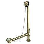 Kingston Brass CC2093 Clawfoot Tub Drain, Vintage Brass, 20-1/4"~22-5/8" x 7" (L) x 3" (W) x 14-1/4"~5" (H)