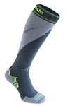 Bridgedale Men's Midweight Plus Ski - Merino Socks, Gunmetal/Stone, Medium