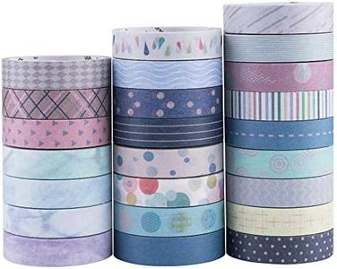 Yubbaex Washi Tape, 24 Rolls Masking Tape Colourful for Scrapbooking DIY Crafts
