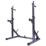 GYM MASTER Adjustable Squat and Bench Press Rack Stand with Spotters and Dip Bars