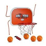 Hooked on Hoops | Mini Basketball Metal Hoop-Hooks Set | Indoor and Outdoor Sports | Trickshot Game Hoops | Mountable on Doors, Wall, Polls, Offices
