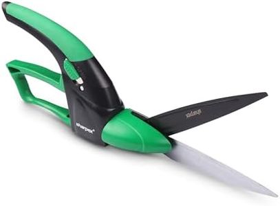 Sharpex Manual Grass Hedge Shears - 360° Rotation Blade, Precision Lawn Edge Trimmer with Heavy-Duty Serrated Blade - Comfortable Ergonomic Design, Dual-Sided Cutting (Green)