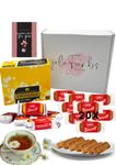 Tea Biscuits Gift Set - Lotus Biscoff Biscuits Multipacks, Twinings Tea & Card - Birthday, Christmas, Care Package Mom Dad, Valentine, Perfect for Food Gifts Snacks