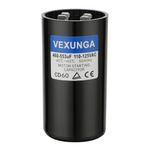 VEXUNGA 460-553 uF MFD 110-125 VAC 50/60 Hz Round Motor Start Capacitor CD60 Single Phase Capacitors for AC Motors Starting or Pool Pump or Well Pump