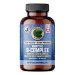 Pure Lab Vitamin | Slow Release Bioactive B Complex | 120 Capsules | Vitamin B-Complex Supplements | Metabolic Support Immune System | Vitamin B Pressure Complex | B Complex Vitamins for Men and Women