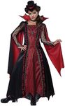 Girls Victorian Vampira Costume Med