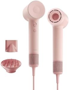Laifen Hair Dryer SE 2, 200 Million Negative Ionic Blow Dryer with Child Mode and 108,000 RPM Brushless Motor, Fast Drying High-Speed Low Noise Hairdryer with Magnetic Attachments, HD130, Pink