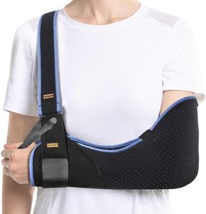 Velpeau Arm Sling Shoulder Immobilizer for Women and Men, fit Left or Right Arm - Rotator Cuff Support Brace -Medical Sling for Shoulder, Clavicle, Elbow Injury (Comfort type, M: Bust 29.5″-33.5″)