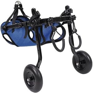 LekLai Fauteuil Roulant pour Chien, Fauteuil Roulant Réglable pour Les Pattes Arrière pour Petits Chiens, Chat/Chien/Chiot,S
