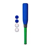 CeleMoon Super Safe Soft 22 Inch Kids Foam Baseball Bat Toys with 4 Balls Gift for Children Toddler Age 3 Years Old Outdoor Indoor Sport Game Playing, Blue