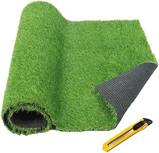 SAI Balaji 40 MM Artificial Green Grass Mat 6.6 Feet X 10 Feet for Home Decor_Balcony_Floor Carpet_Terrace_Decoration_Lawn and Garden with 1 Blade_1 X 2 Feet Size Grass Mat SLAGM34