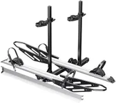 Young Hitch Mount Bike Rack with Ramp, 200 lbs. Capacity for 2 E-Bikes, Fat Tire and Standard, fits Cars, SUVs, RVs, Trailers with 2 Inch Receiver