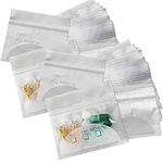 Pill Pouch Bags - (Pack of 400) 3" x 2.75" - BPA-Free, Poly Bag Disposable Zipper Pills Baggies, Daily AM PM Travel Medicine Organizer Storage Pouches, Best Clear Reusable with Write-on Labels